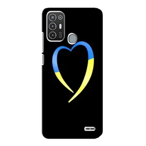 Силиконовый Чехол на ZTE Blade A72 (Я-Украина) (Украинское сердце)