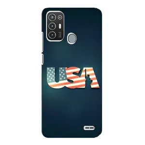 Чехол Флаг USA для ZTE Blade A72 (USA)