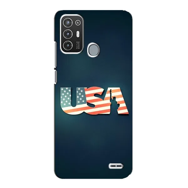 Чехол с рисунком «USA» для ZTE Blade A72 Чехол с рисунком «USA» для ZTE Blade A72