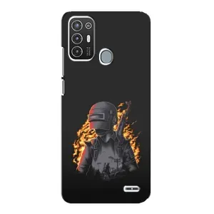 Чохол з картинкою "Герой Pubg" на ZTE Blade A72 (В полум'ї)