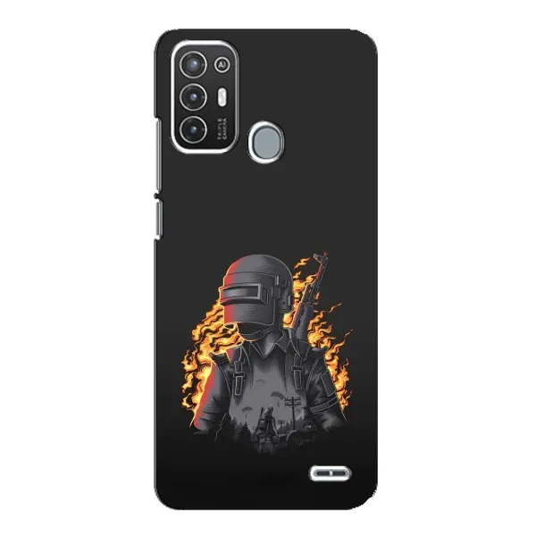 Чехол с рисунком «В огне» для ZTE Blade A72 Чехол с рисунком «В огне» для ZTE Blade A72