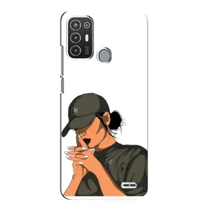 Силіконовый Чохол на ZTE Blade A72 з картинкой Модных девушек (У зеленому)