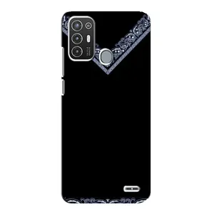 Силиконовый Чехол на ZTE Blade A72 (Воротник вышиванки)