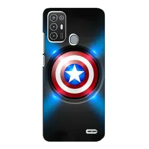 Чохол с Щітом Капітана Америки на ZTE Blade A72 (Яскраий Щит Капітана)