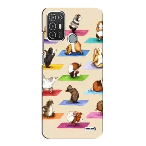 Чохол з Прикольним Принтом на ZTE Blade A72 (Йога свинок)