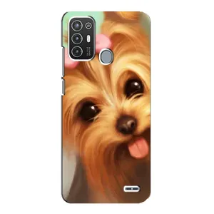 Чехол (ТПУ) Милые собачки для ZTE Blade A72 (Йоршенский терьер)