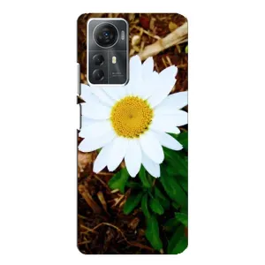 Чехол с ромашками на ZTE Blade A72s (Белая ромашка)