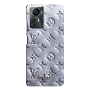 Текстурный Чехол Louis Vuitton для ЗТЕ Блейд А72с (Белый ЛВ)