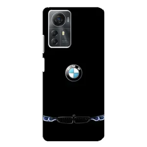 Силиконовый бампер с картинкой машины на ZTE Blade A72s (Черный BMW)