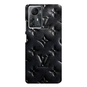 Текстурный Чехол Louis Vuitton для ЗТЕ Блейд А72с (Черный ЛВ)