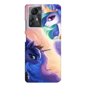 Чехол Unicorn на ZTE Blade A72s (Единорожки на тучках)
