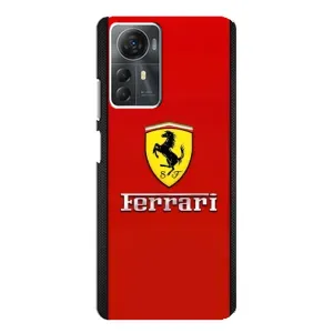 Силиконовый бампер с картинкой машины на ZTE Blade A72s (Ferrari Logo)