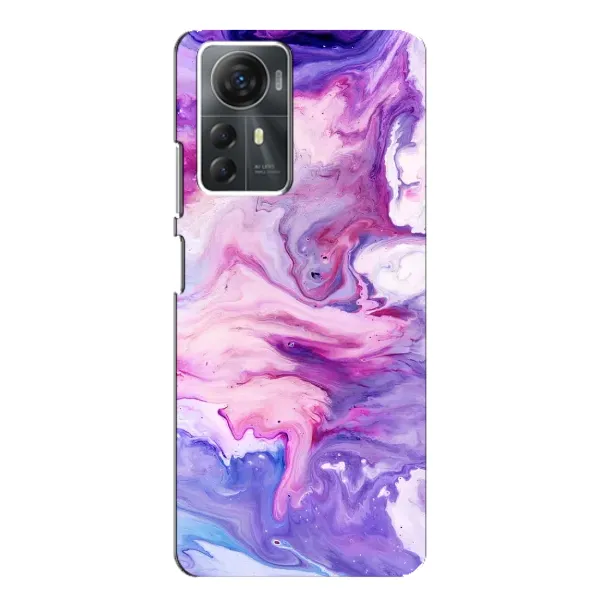 Чехол с рисунком «Фиолетовый мрамор» для ZTE Blade A72s Чехол с рисунком «Фиолетовый мрамор» для ZTE Blade A72s