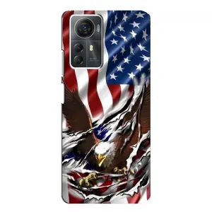 Чехол Флаг USA для ZTE Blade A72s (Флаг USA)