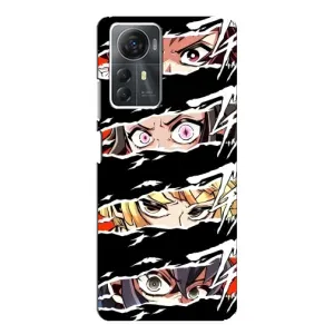 Силиконовые чехлы с глазами Anime для ЗТЕ Блейд А72с (Глаза на чорном)