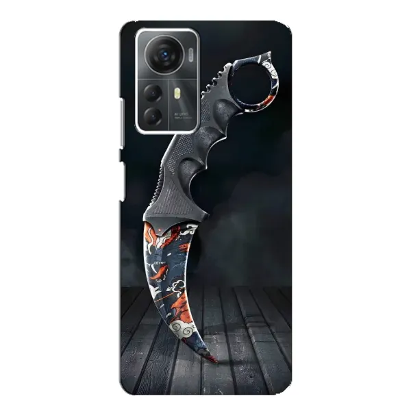 Чехол с рисунком «Кинжал КС ГО» для ZTE Blade A72s Чехол с рисунком «Кинжал КС ГО» для ZTE Blade A72s