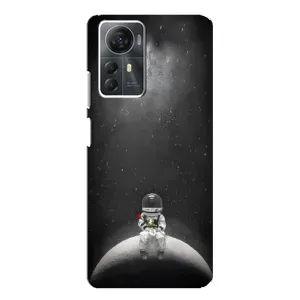 Силіконовый Чохол з принтом "Космонавти" на ZTE Blade A72s (Космонавт романтик)