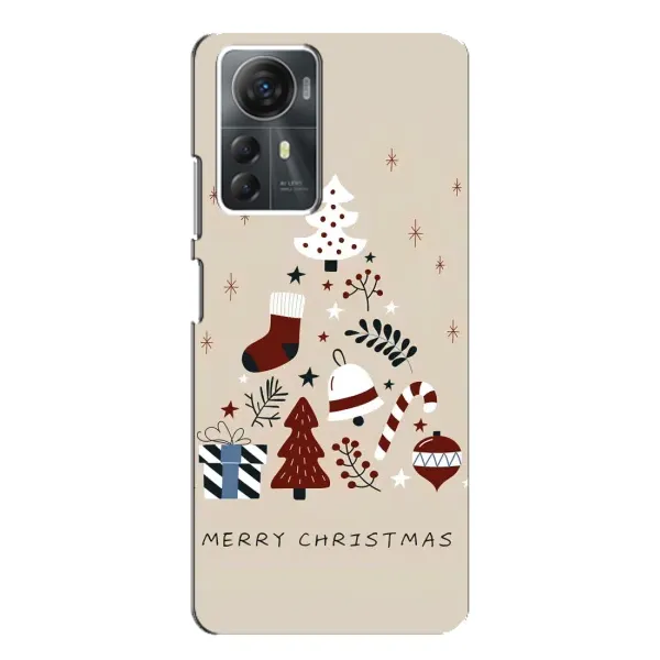Чехол с рисунком «Merry Christmas» для ZTE Blade A72s Чехол с рисунком «Merry Christmas» для ZTE Blade A72s