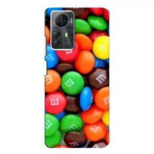 Чохол з зображенням смачної їжі для ZTE Blade A72s (Різнокольорові M&M'S)