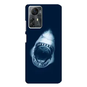 Силиконовый бампер с картинкой животных для ZTE Blade A72s (Пасть Акулы)