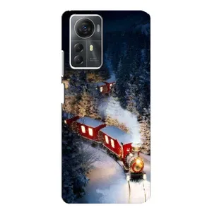 Силіконовий бампер на різдво для ZTE Blade A72s (Потяг)