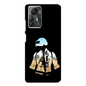 Силиконовый чехол с картинкой "Герой Pubg" на ZTE Blade A72s (Пубг мен)