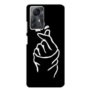 Чохол (Знак сердечка) для ZTE Blade A72s (Сердечко на чорному)