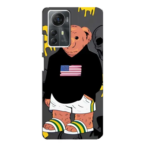 Чехол с рисунком «Teddy USA» для ZTE Blade A72s Чехол с рисунком «Teddy USA» для ZTE Blade A72s