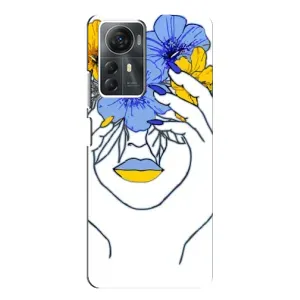 Чехол на ZTE Blade A72s Украинский дизайн (Украинка на всю голову)