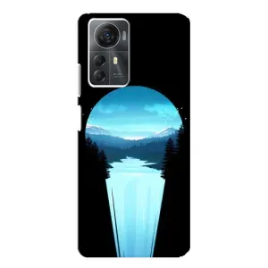 Летний Чехол на ZTE Blade A72s (Синий Водопад)