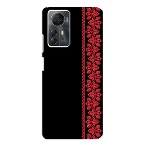 Силіконовый Чохол на ZTE Blade A72s з картинкой Вишиванки (Вишиванка на чорному)