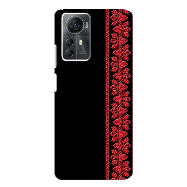 Чехол с рисунком «Вышиванка на черном» для ZTE Blade A72s Чехол с рисунком «Вышиванка на черном» для ZTE Blade A72s