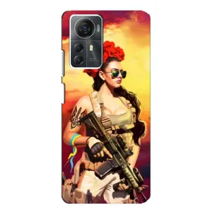 ЗСУ Чохли (TPU) для ZTE Blade A72s (Жінка солдат)