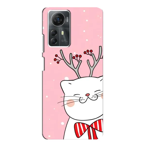 Чехол с рисунком «Зимний кот» для ZTE Blade A72s Чехол с рисунком «Зимний кот» для ZTE Blade A72s