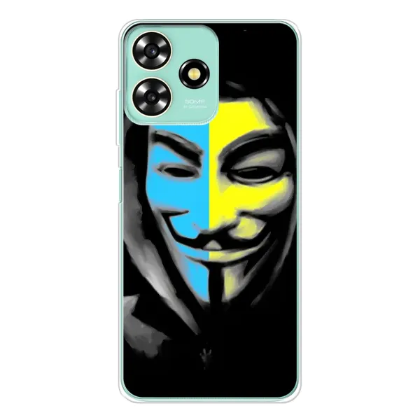 Чехол с рисунком «Анонимус патриот» для ZTE Blade A73 Чехол с рисунком «Анонимус патриот» для ZTE Blade A73