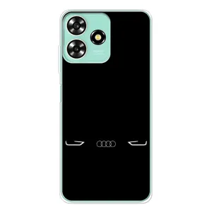 Силиконовый бампер с картинкой машины на ZTE Blade A73 (Силует Audi)