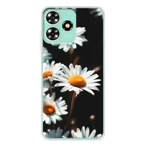 Чехол с ромашками на ZTE Blade A73 (Белые ромашки)