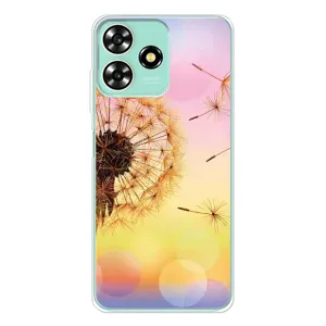 Силиконовый Чехол с одуванчиками на ZTE Blade A73 (Цветок-одуванчик)