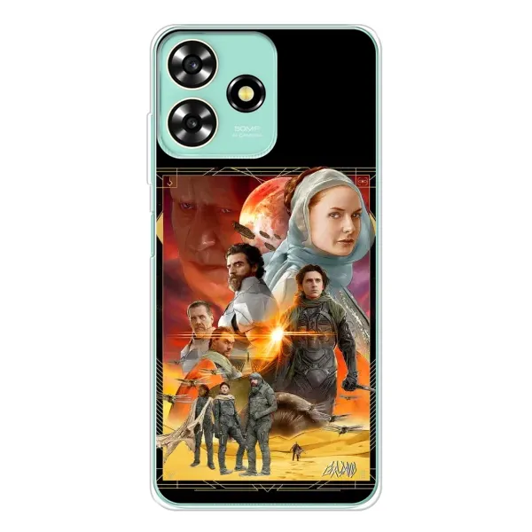 Чехол с рисунком «Д Ю Н А» для ZTE Blade A73