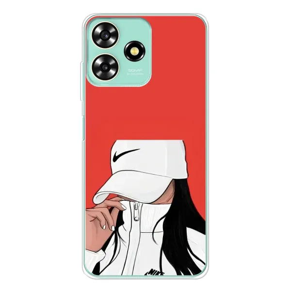 Чехол с рисунком «Девушка Nike» для ZTE Blade A73