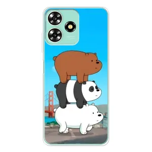 Чехлы с Пандами на ZTE Blade A73 (Друзья)
