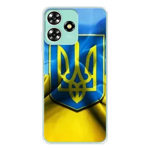 Чохол з картинкою (Патріотичний ГЕРБ) на ZTE Blade A73 (Герб і Прапор України)