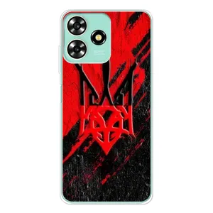 Чохли УПА (Червоно-Чорний) на ZTE Blade A73 (Герб в кольорах УПА)