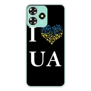 Силиконовый Чехол на ZTE Blade A73 (Я-Украина) (I Love UA)