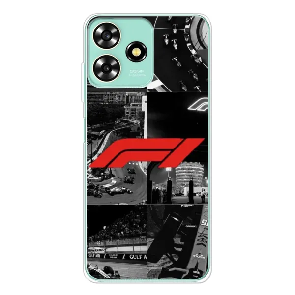 Чехол с рисунком «Коллаж Формула 1» для ZTE Blade A73 Чехол с рисунком «Коллаж Формула 1» для ZTE Blade A73