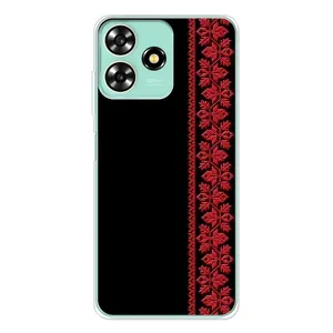 Силіконовый Чохол на ZTE Blade A73 (Червона вишиванка)