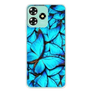 Силиконовый бампер с картинкой животных для ZTE Blade A73 (Крылья бабочек)