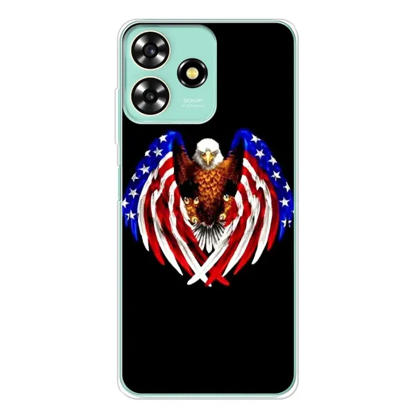 Чехол с рисунком «Крылья США» для ZTE Blade A73 Чехол с рисунком «Крылья США» для ZTE Blade A73