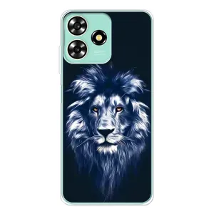 Чохол з картинкою на ZTE Blade A73 (Лев – синій)