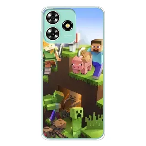 Чохли для ZTE Blade A73 (Персонажі МайнКрафт) (Майн-крафт)